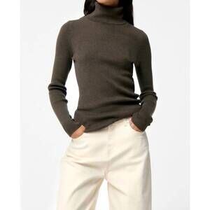 NEW VANESSABRUNO fontenille turtleneck sweater in kaki